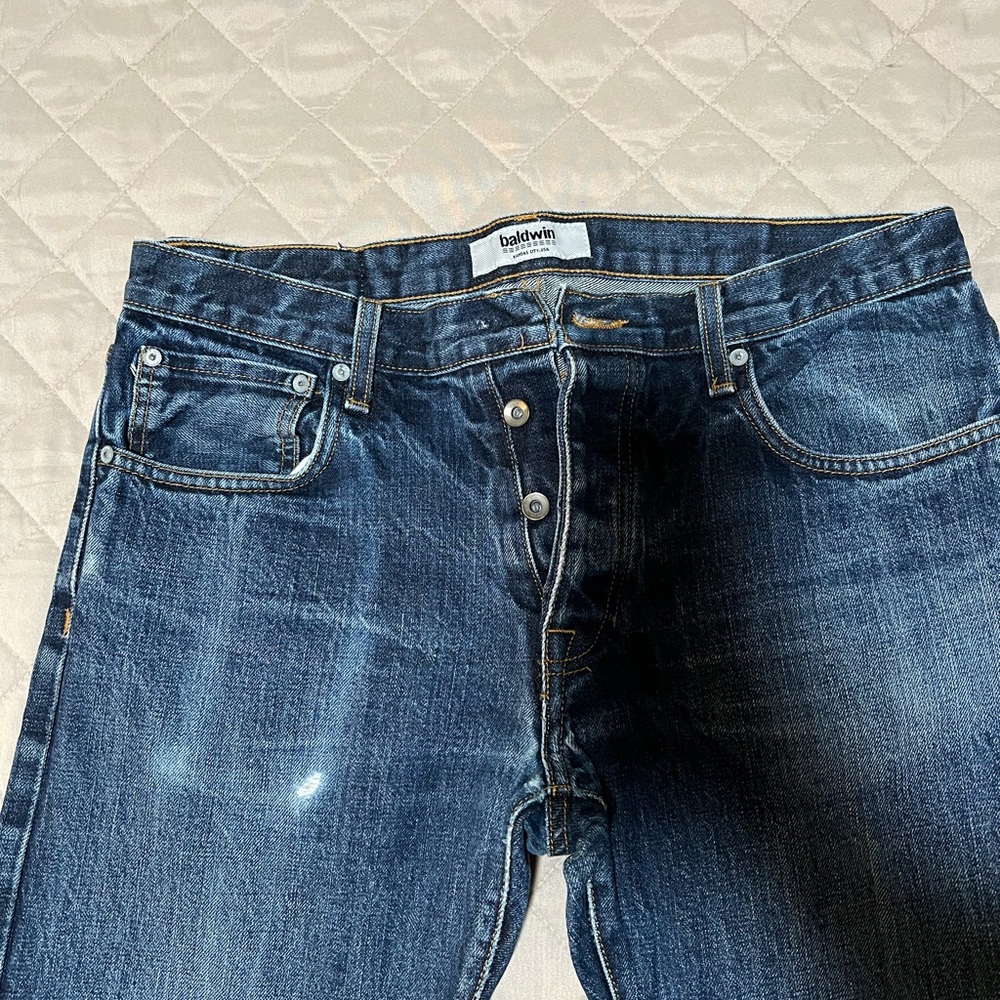 Baldwin Blue Slim Straight Jeans with Classic Denim Appeal